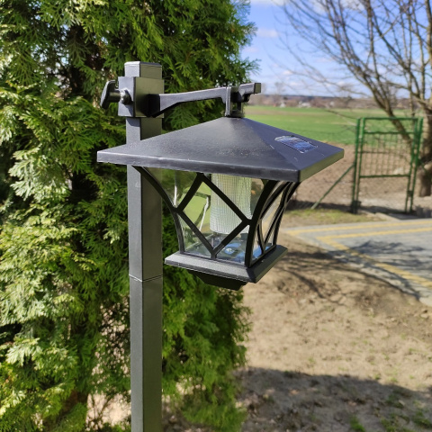 Lampa ogrodowa solarna LATARNIA WYSOKA 150 cm 2w1 Lampa ogrodowa solarna LATARNIA WYSOKA 150 cm 2w1