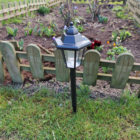Lampa ogrodowa solarna LATARENKA LED Stojąca 42 cm Lampa ogrodowa solarna LATARENKA LED Stojąca 42 cm