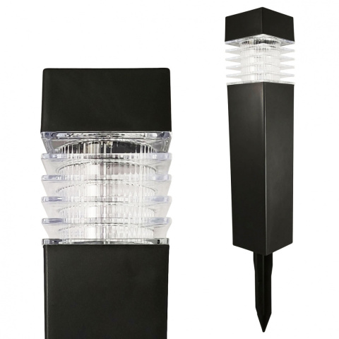 Lampa ogrodowa solarna LED Wbijana Kwadrat 12 szt Lampa ogrodowa solarna LED Wbijana Kwadrat 12 szt