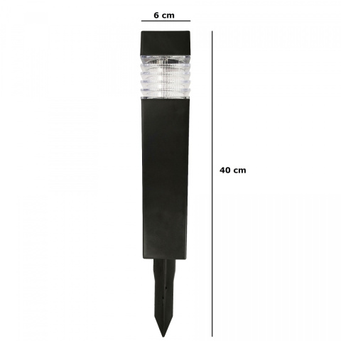 Lampa ogrodowa solarna LED Wbijana Kwadrat 12 szt Lampa ogrodowa solarna LED Wbijana Kwadrat 12 szt
