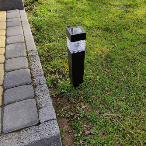 Lampa ogrodowa solarna LED Wbijana Kwadrat 12 szt Lampa ogrodowa solarna LED Wbijana Kwadrat 12 szt