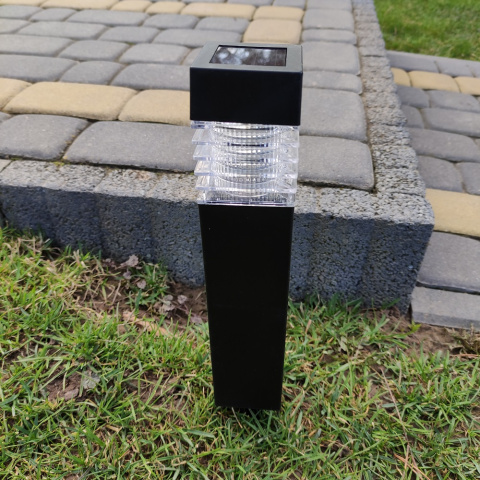 Lampa ogrodowa solarna LED Wbijana Kwadrat 12 szt Lampa ogrodowa solarna LED Wbijana Kwadrat 12 szt