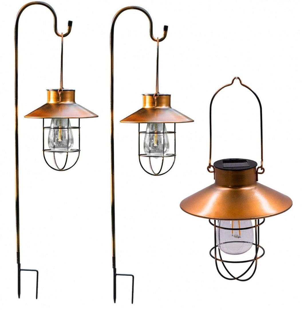Lampa ogrodowa solarna Latarenka styl RETRO 2 szt Lampa ogrodowa solarna Latarenka styl RETRO 2 szt