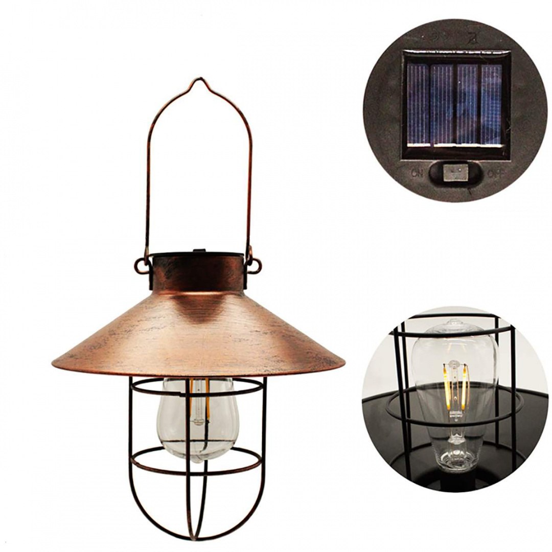 Lampa ogrodowa solarna Latarenka styl RETRO 2 szt Lampa ogrodowa solarna Latarenka styl RETRO 2 szt
