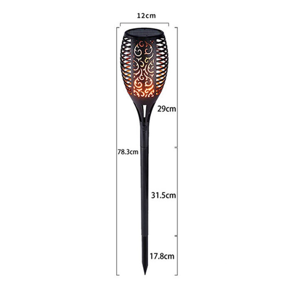 Lampa ogrodowa solarna POCHODNIA DUŻA Zestaw 4 szt Lampa ogrodowa solarna POCHODNIA DUŻA Zestaw 4 szt