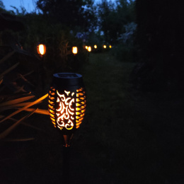 Lampa solarna ogrodowa Pochodnia LED Efekt Ognia