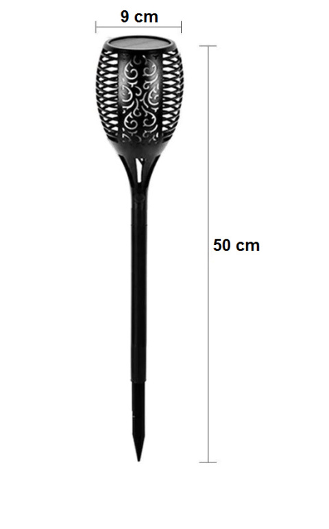 Lampa solarna ogrodowa Pochodnia 50 cm Efekt Ognia Lampa solarna ogrodowa Pochodnia 50 cm Efekt Ognia