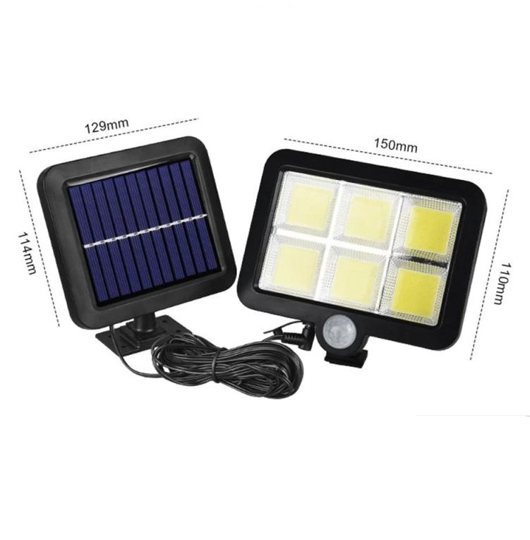 Lampa solarna czujnik ruchu 120 LED ZESTAW 3 szt Lampa solarna czujnik ruchu 120 LED ZESTAW 3 szt
