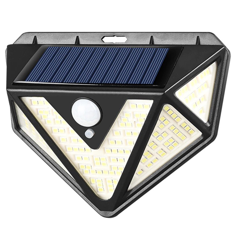 Lampa solarna czujnik ruchu 166 LED Elewacyjna Lampa solarna czujnik ruchu 166 LED Elewacyjna