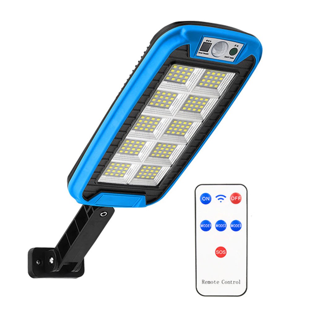 Lampa solarna ULICZNA czujnik ruchu 160 LED Niebieska Lampa solarna ULICZNA czujnik ruchu 160 LED Niebieska