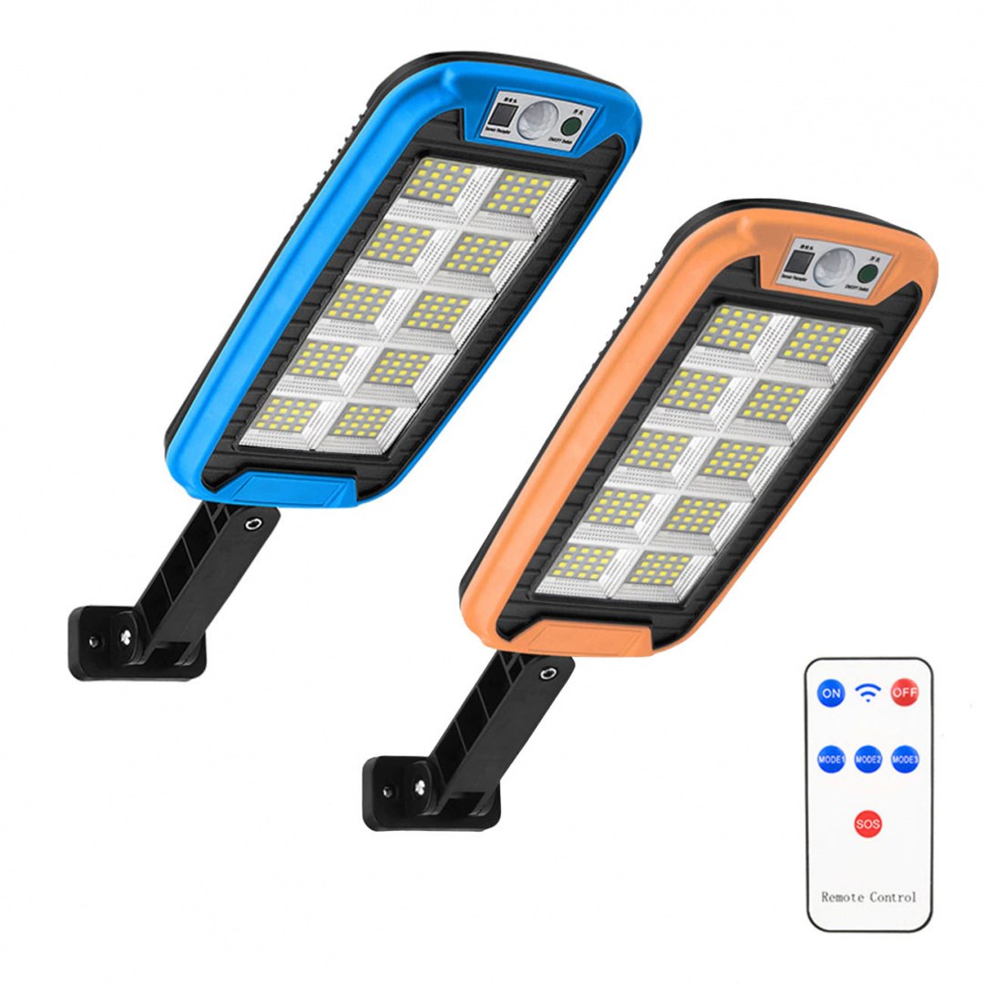Lampa solarna ULICZNA czujnik ruchu 160 LED Niebieska Lampa solarna ULICZNA czujnik ruchu 160 LED Niebieska