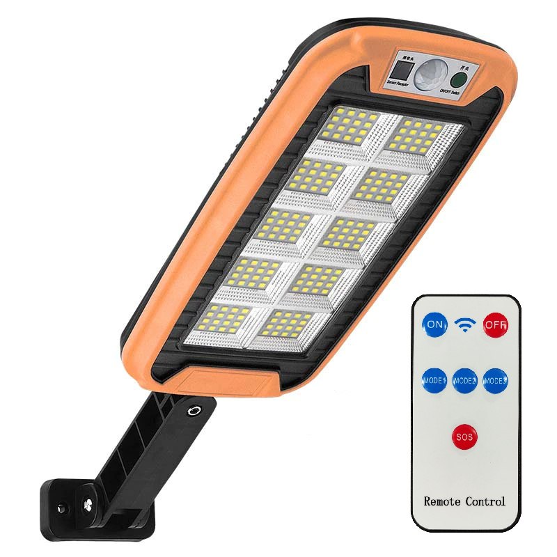 Lampa solarna ULICZNA czujnik ruchu 160 LED Pomarańczowa Lampa solarna ULICZNA czujnik ruchu 160 LED Pomarańczowa