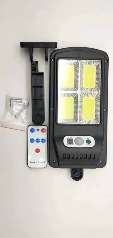 Lampa solarna ULICZNA czujnik ruchu 128 LED +PILOT Lampa solarna ULICZNA czujnik ruchu 128 LED +PILOT