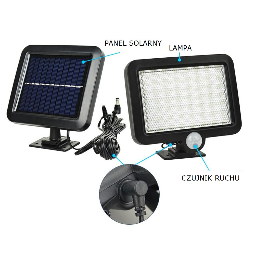 Lampa solarna czujnik ruchu i zmierzchu ZESTAW 3 szt Lampa solarna czujnik ruchu i zmierzchu ZESTAW 3 szt