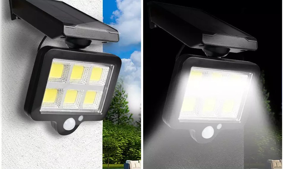 Lampa solarna z czujnikiem ruchu i zmierzchu + PILOT Lampa solarna z czujnikiem ruchu i zmierzchu + PILOT