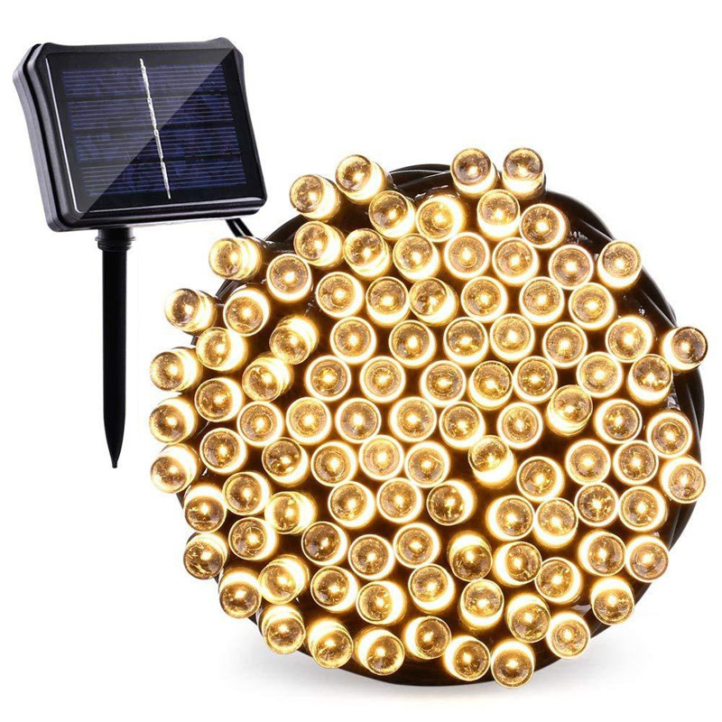 GIRLANDA solarna ogrodowa 50 LED Ciepła Biel GIRLANDA solarna ogrodowa 50 LED Ciepła Biel