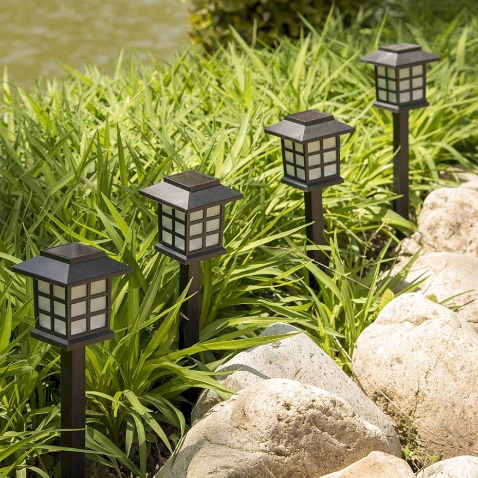 LATARENKA stojąca lampa ogrodowa solarna LED 38 cm LATARENKA stojąca lampa ogrodowa solarna LED 38 cm