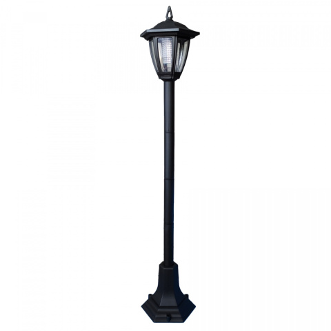 Lampa ogrodowa solarna LATARNIA Wysoka 90 cm Czarna Lampa ogrodowa solarna LATARNIA Wysoka 90 cm Czarna