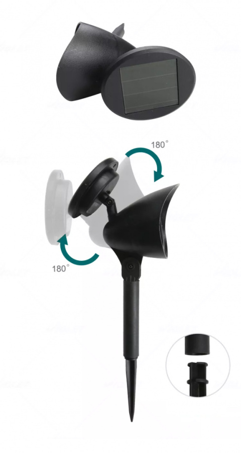 Lampa solarna Reflektor Oświetlenie ogrodowe LED Lampa solarna Reflektor Oświetlenie ogrodowe LED