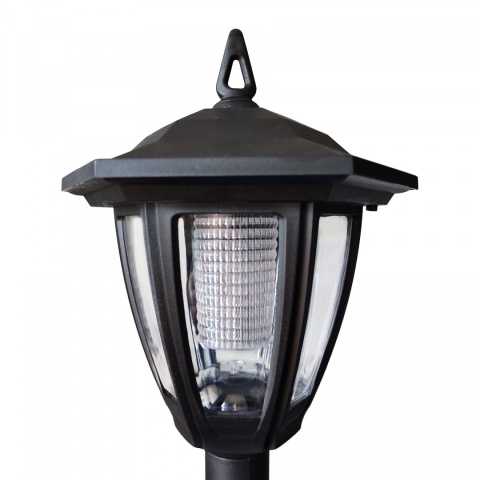 Lampa ogrodowa solarna LATARNIA Wysoka 90 cm Czarna Lampa ogrodowa solarna LATARNIA Wysoka 90 cm Czarna