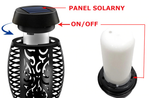 Lampa solarna ogrodowa Pochodnia Efekt Ognia 6 szt Lampa solarna ogrodowa Pochodnia Efekt Ognia 6 szt