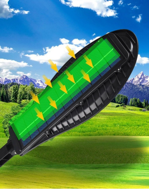 Lampa solarna ULICZNA 54 cm czujnik ruchu + PILOT Lampa solarna ULICZNA 54 cm czujnik ruchu + PILOT