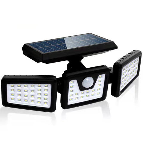 Lampa solarna czujnik ruchu trzy regulowane reflektory Lampa solarna czujnik ruchu trzy regulowane reflektory