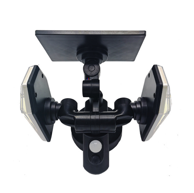 Lampa solarna czujnik ruchu dwa jasne regulowane reflektory Lampa solarna czujnik ruchu dwa jasne regulowane reflektory