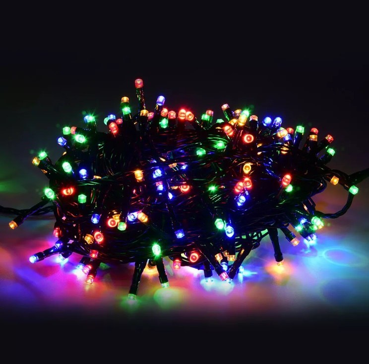 Lampki LED łańcuch świetlny 10m 100LED multikolor Lampki LED łańcuch świetlny 10m 100LED multikolor