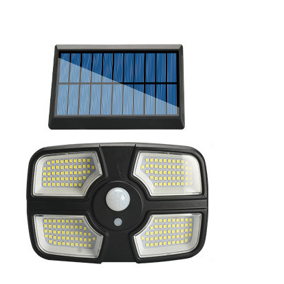 Lampa solarna czujnik ruchu osobny solar 208 LED + PILOT ZEWNĘTRZNA