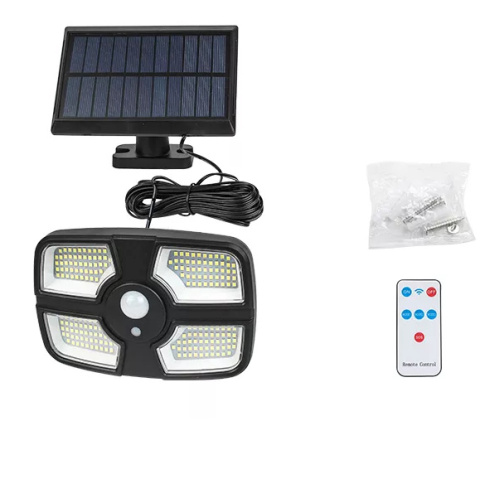 Lampa solarna czujnik ruchu osobny solar 208 LED + PILOT ZEWNĘTRZNA Lampa solarna czujnik ruchu osobny solar 208 LED + PILOT ZEWNĘTRZNA