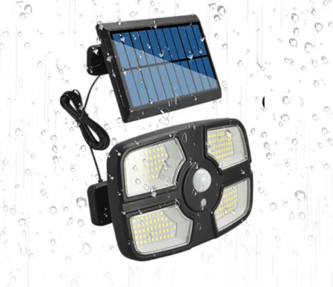 Lampa solarna czujnik ruchu osobny solar 208 LED + PILOT ZEWNĘTRZNA Lampa solarna czujnik ruchu osobny solar 208 LED + PILOT ZEWNĘTRZNA