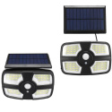 Lampa solarna czujnik ruchu osobny solar 208 LED + PILOT ZEWNĘTRZNA