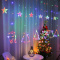 Lampki Świąteczne LED kurtyna renifer 2,5m 138 LED MULTIKOLOR
