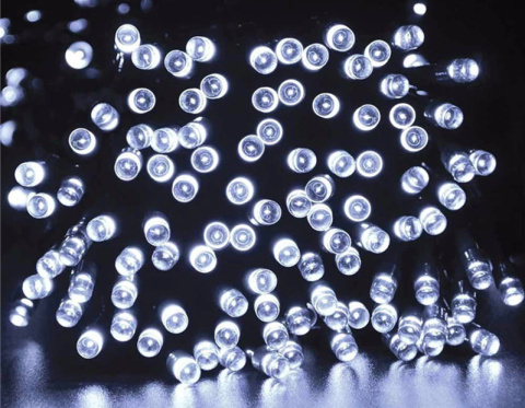Lampki LED łańcuch świetlny 10m 100LED zimny biały Lampki LED łańcuch świetlny 10m 100LED zimny biały
