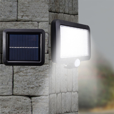 Lampa solarna czujnik ruchu osobny solar 120 LED + PILOT Lampa solarna czujnik ruchu osobny solar 120 LED + PILOT