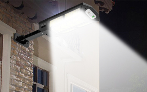 Lampa solarna ULICZNA Zewnętrzna czujnik ruchu 147 LED PILOT JASNA Lampa solarna ULICZNA Zewnętrzna czujnik ruchu 147 LED PILOT JASNA