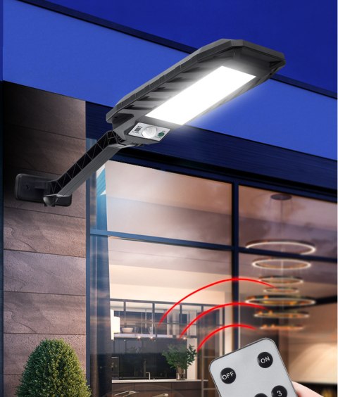 Lampa solarna ULICZNA Zewnętrzna czujnik ruchu PILOT JASNA Lampa solarna ULICZNA Zewnętrzna czujnik ruchu PILOT JASNA