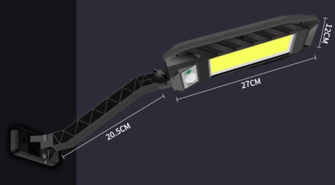 Lampa solarna ULICZNA Zewnętrzna czujnik ruchu PILOT JASNA Lampa solarna ULICZNA Zewnętrzna czujnik ruchu PILOT JASNA