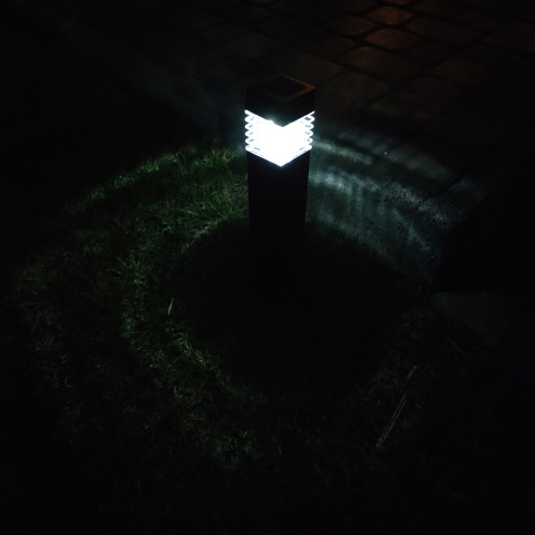 Lampa ogrodowa solarna LED Wbijana Kwadrat Słupek Lampa ogrodowa solarna LED Wbijana Kwadrat Słupek