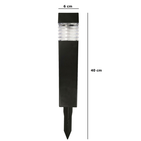 Lampa ogrodowa solarna LED Wbijana Kwadrat Słupek Lampa ogrodowa solarna LED Wbijana Kwadrat Słupek
