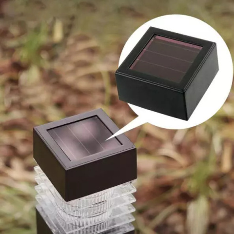 Lampa ogrodowa solarna LED Wbijana Kwadrat Słupek Lampa ogrodowa solarna LED Wbijana Kwadrat Słupek