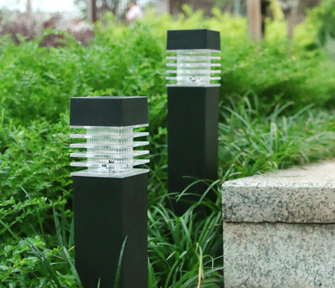 Lampa ogrodowa solarna LED Wbijana Kwadrat Słupek Lampa ogrodowa solarna LED Wbijana Kwadrat Słupek