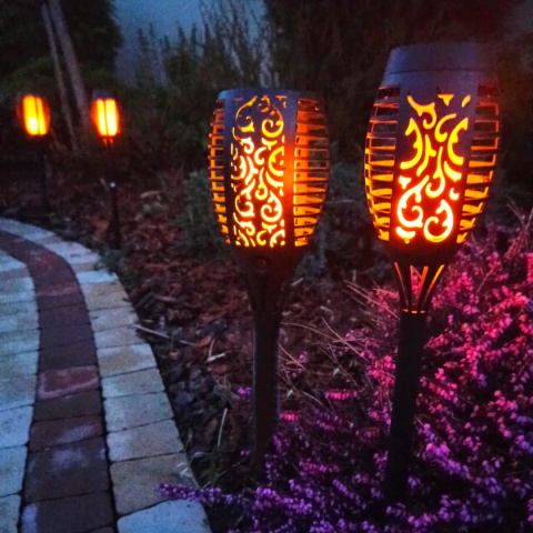 Lampa solarna ogrodowa Pochodnia 50 cm Efekt Ognia Lampa solarna ogrodowa Pochodnia 50 cm Efekt Ognia