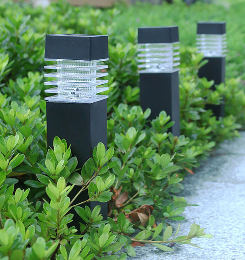Lampa ogrodowa solarna LED Wbijana Kwadrat 12 szt Lampa ogrodowa solarna LED Wbijana Kwadrat 12 szt