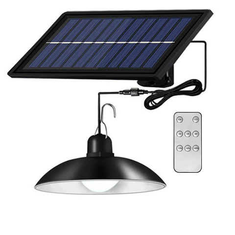 Lampa solarna LED Ogrodowa Wisząca Żyrandol + Pilot
