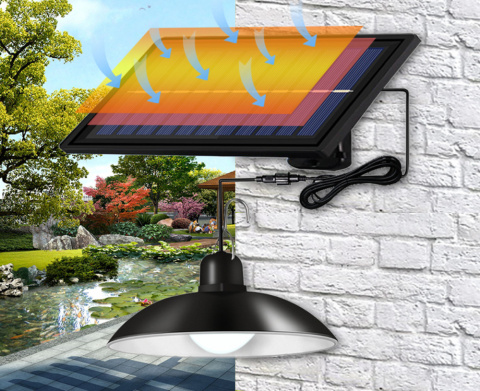 Lampa solarna LED Ogrodowa Wisząca Żyrandol + Pilot Lampa solarna LED Ogrodowa Wisząca Żyrandol + Pilot