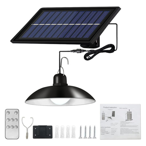 Lampa solarna LED Ogrodowa Wisząca Żyrandol + Pilot Lampa solarna LED Ogrodowa Wisząca Żyrandol + Pilot