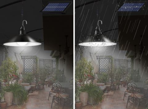 Lampa solarna LED Ogrodowa Wisząca Żyrandol + Pilot Lampa solarna LED Ogrodowa Wisząca Żyrandol + Pilot