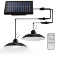 ZESTAW Lampa solarna LED x2 Ogrodowa Wisząca Żyrandol + Pilot